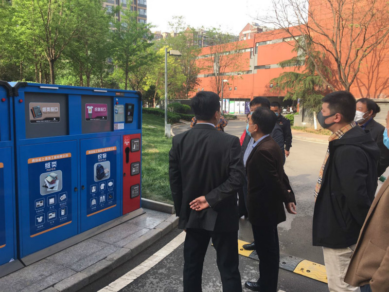 濟南市城管局王道忠局長一行領(lǐng)導到萬科城考察指導工作